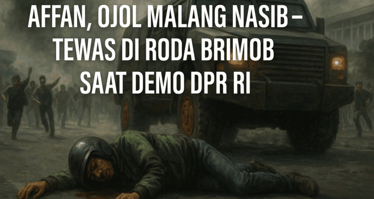 Affan, Ojol Malang Nasib – Tewas di Roda Brimob Saat Demo DPR RI