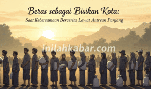Beras sebagai Bisikan Kota: Saat Kebersamaan Bercerita Lewat Antrean Panjang Beras sebagai Bisikan Kota: Saat Kebersamaan Bercerita Lewat Antrean Panjang