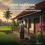 Demi Harapan, Seorang Warga Malang Rela Melepas Rumah yang Dicintainya