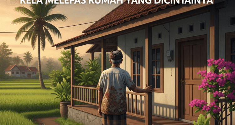 Demi Harapan, Seorang Warga Malang Rela Melepas Rumah yang Dicintainya
