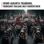 Demo Jakarta Trending, Warganet Malang Ikut Komentarin