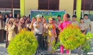 Dukungan Kades Meranti untuk Green Policing Melalui Penanaman Pohon