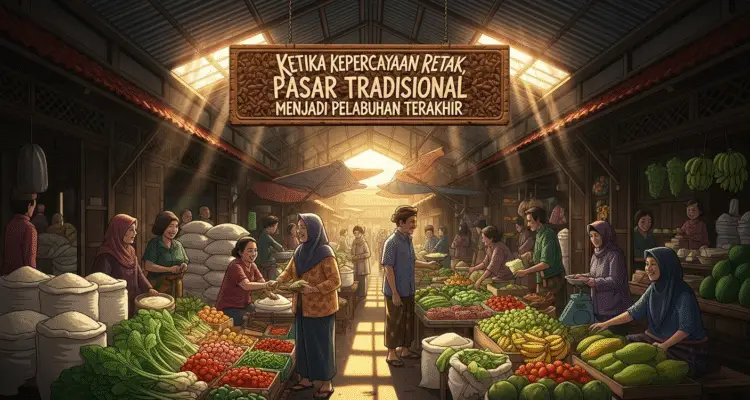 Ketika Kepercayaan Retak, Pasar Tradisional Menjadi Pelabuhan Terakhir