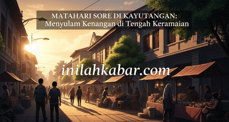 Matahari Sore di Kayutangan Menyulam Kenangan di Tengah Keramaian