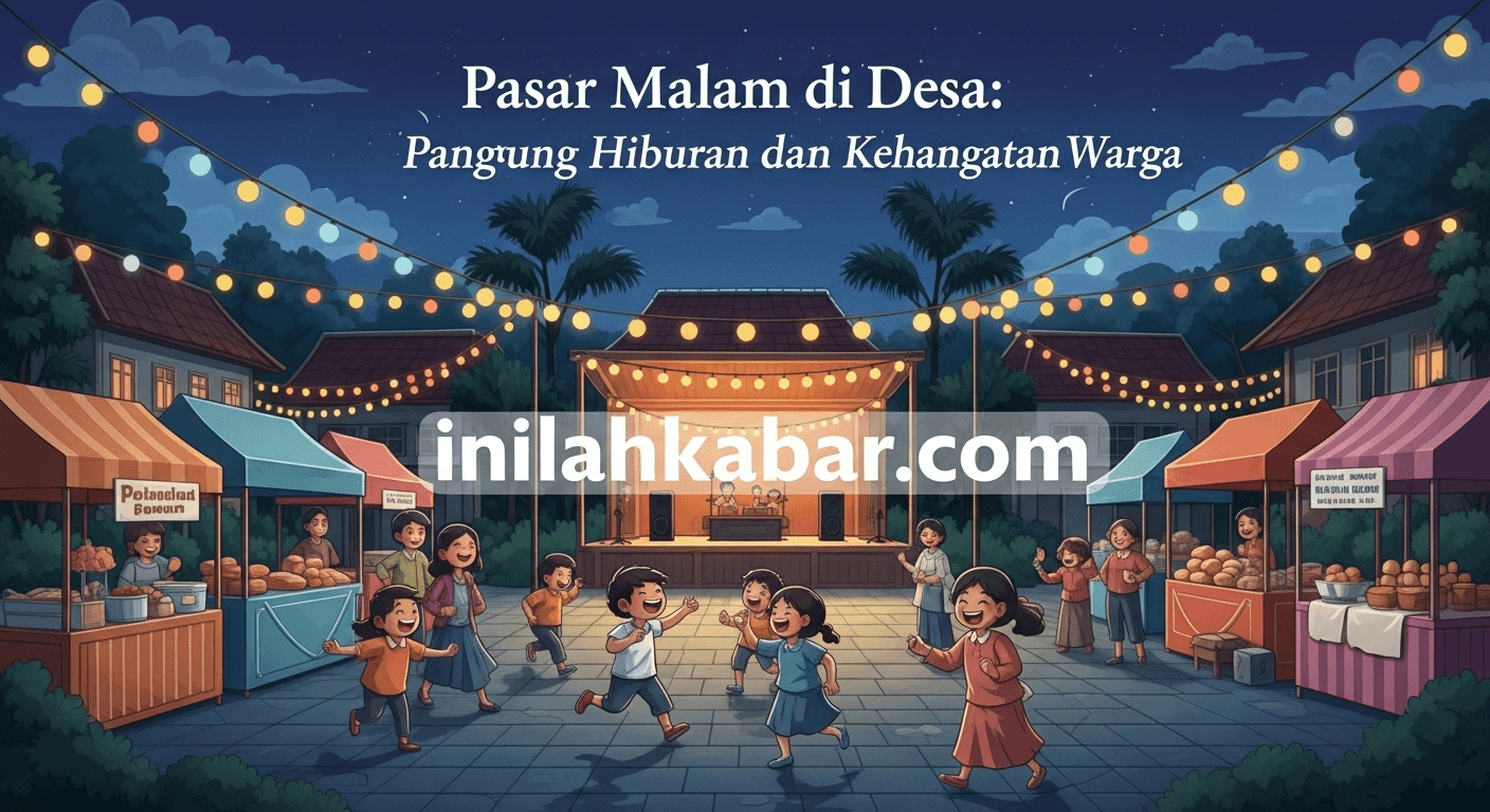Pasar Malam di Desa: Panggung Hiburan dan Kehangatan Warga