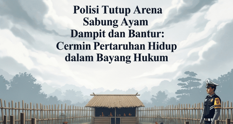 Polisi Tutup Arena Sabung Ayam Dampit dan Bantur: Cermin Pertaruhan Hidup dalam Bayang Hukum