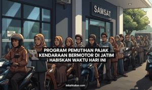 Program Pemutihan Pajak Kendaraan Bermotor di Jatim Habiskan Waktu Hari Ini