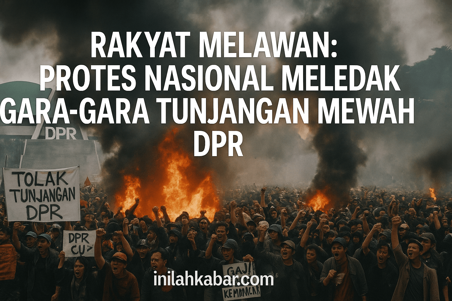Rakyat Melawan, Protes Nasional Meledak Gara-Gara Tunjangan Mewah DPR