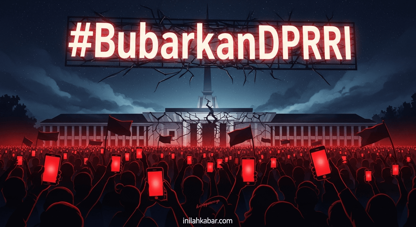 Riuh Demo Bubarkan DPR RI 25 Agustus 2025, Warganet Ikut Panas!