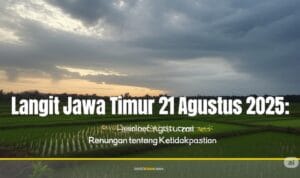 Langit Jawa Timur 21 Agustus 2025: Mendung sebagai Renungan tentang Ketidakpastian