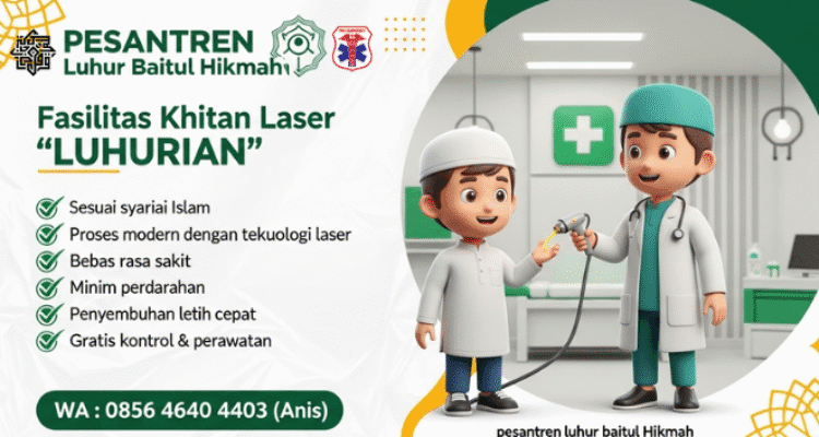 Khitan Laser Luhurian, Nyaman dan Lebih Cepat Sembuh