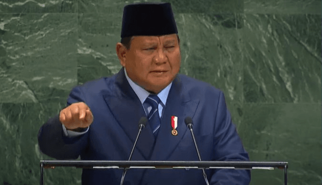 Prabowo Bicara Lantang di Sidang Umum PBB