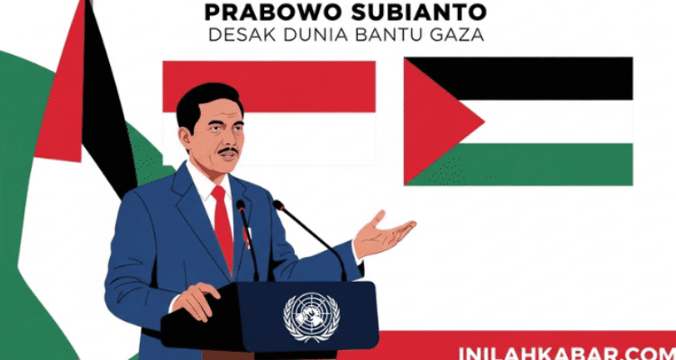 Prabowo Subianto Desak Dunia Bantu Gaza, Tegaskan Komitmen Solusi Dua Negara