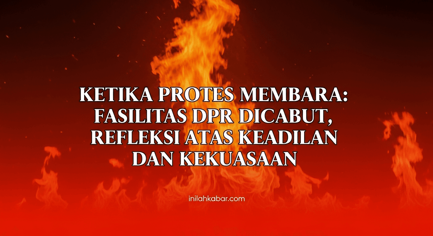 Ketika Protes Membara, Fasilitas DPR Dicabut, Refleksi atas Keadilan dan Kekuasaan