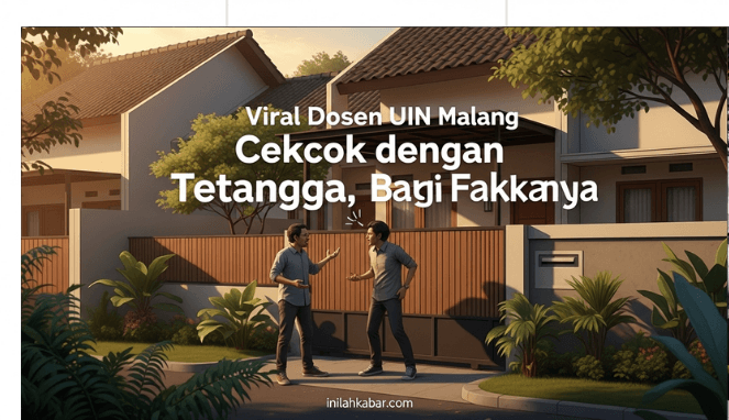 Viral Dosen UIN Malang Cekcok dengan Tetangga, Begini Faktanya Viral Dosen UIN Malang Cekcok dengan Tetangga, Begini Faktanya