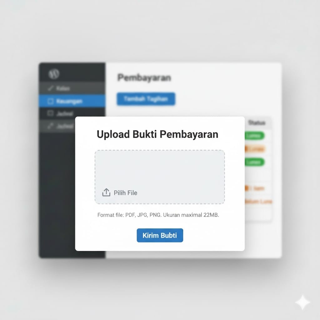 Upload Bukti Pembayaran