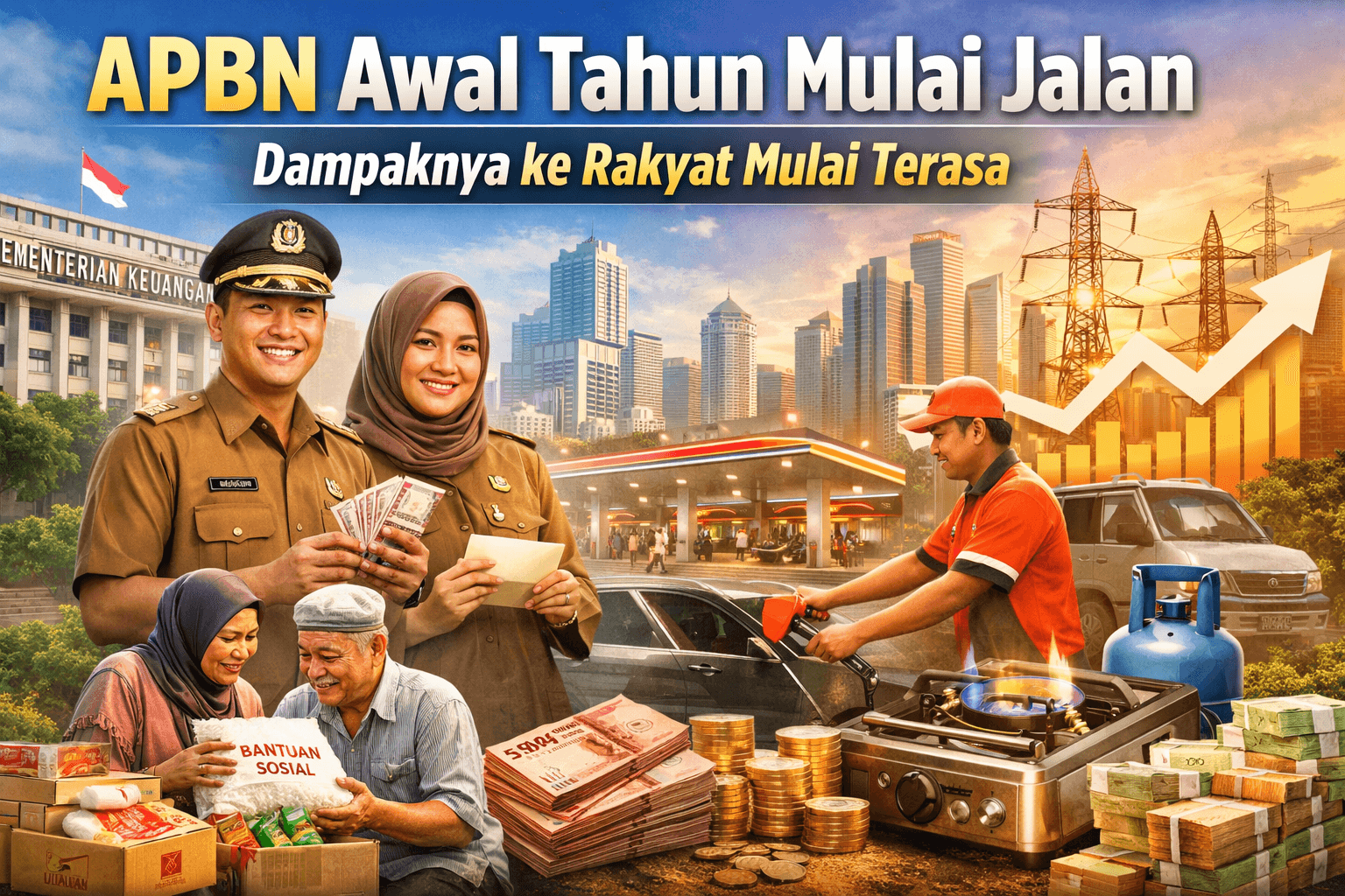 APBN Awal Tahun Mulai Jalan! Ini Fakta Realisasi Belanja Negara & Dampaknya ke Rakyat APBN Awal Tahun Mulai Jalan! Ini Fakta Realisasi Belanja Negara & Dampaknya ke Rakyat