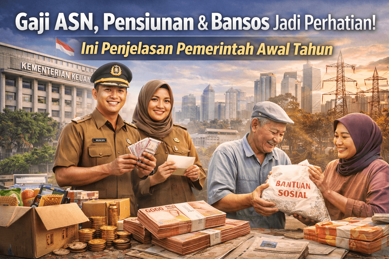 Gaji ASN, Pensiunan & Bansos Jadi Perhatian! Ini Penjelasan Pemerintah Awal Tahun Gaji ASN, Pensiunan & Bansos Jadi Perhatian! Ini Penjelasan Pemerintah Awal Tahun